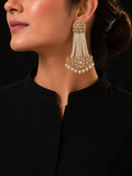Kundan Long Earrings