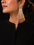 Kundan Long Earrings