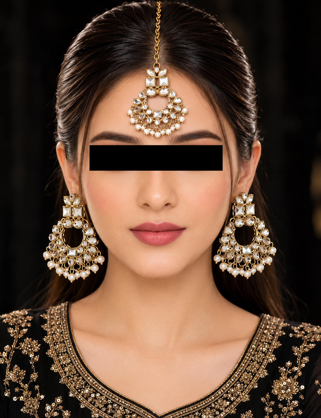 Traditional Earrings With Tika