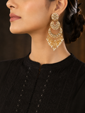 Kundan Long Earrings