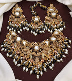 Turkish Bridal Set with Earrings & Tikka