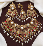 Turkish Bridal Set with Earrings & Tikka