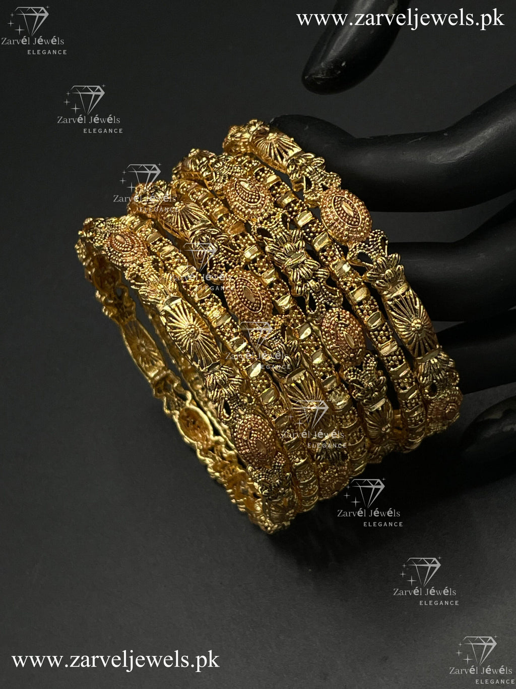 Designer Antique Gold Bangles