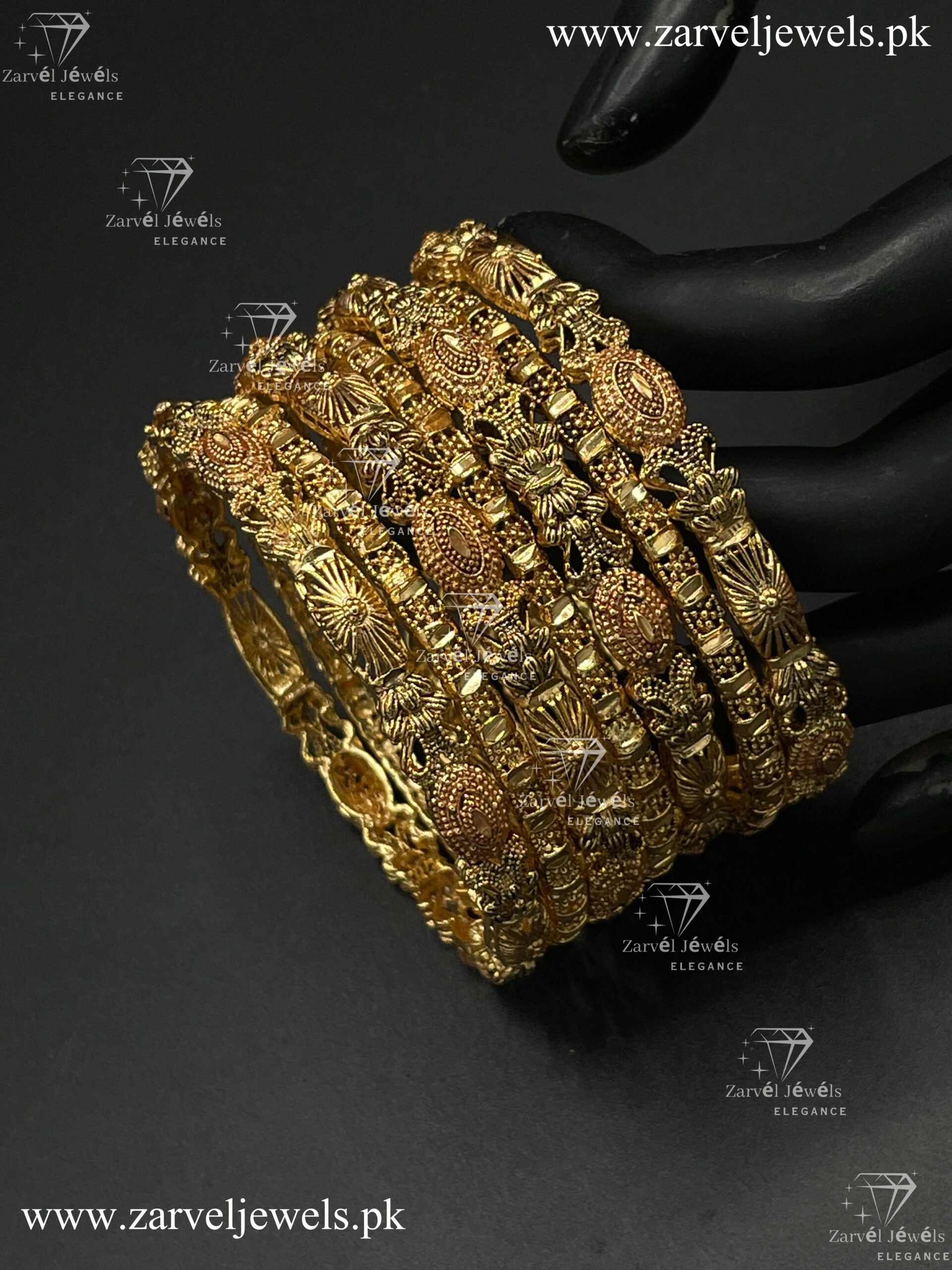 Designer Antique Gold Bangles