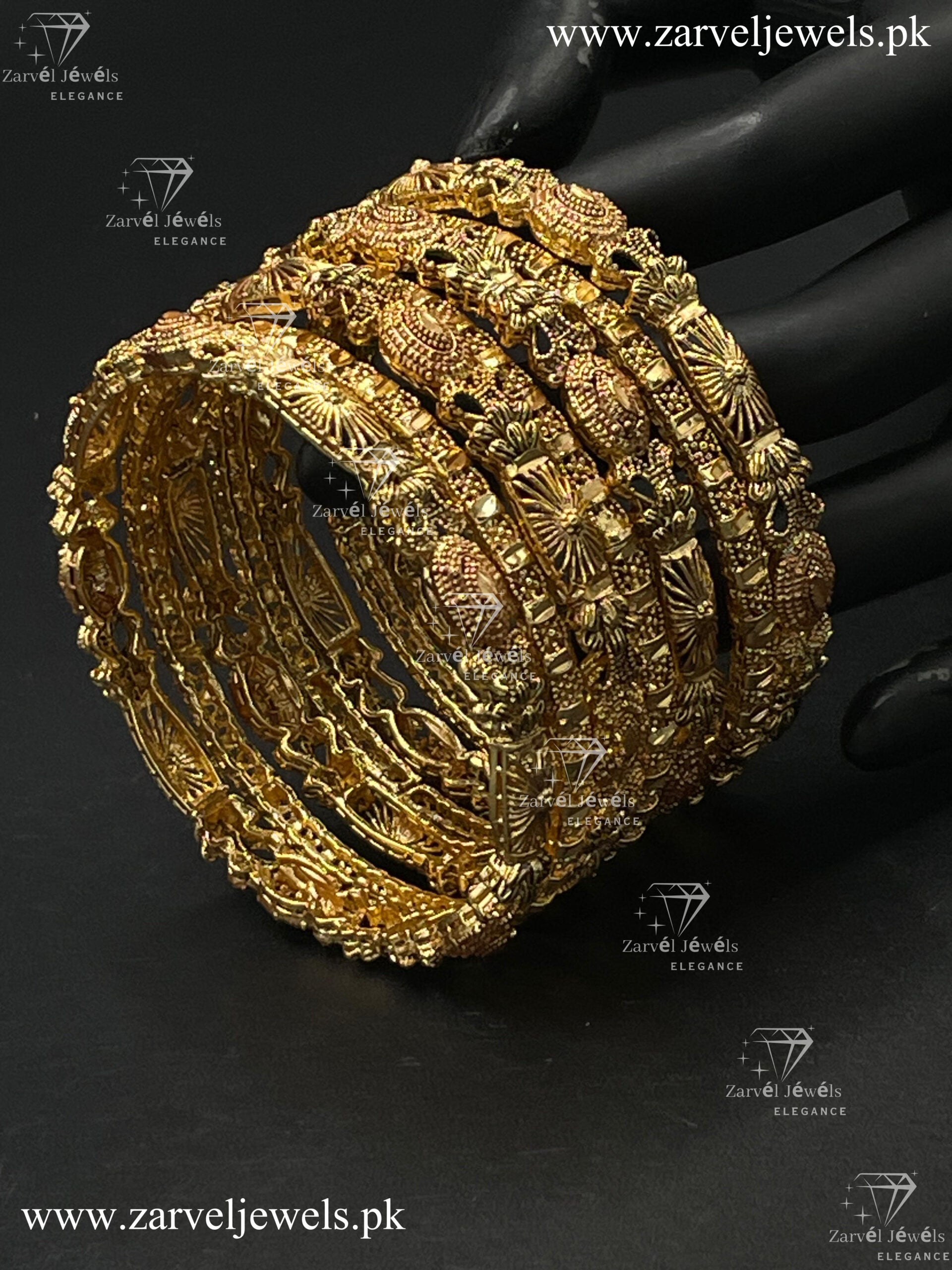 Designer Antique Gold Bangles