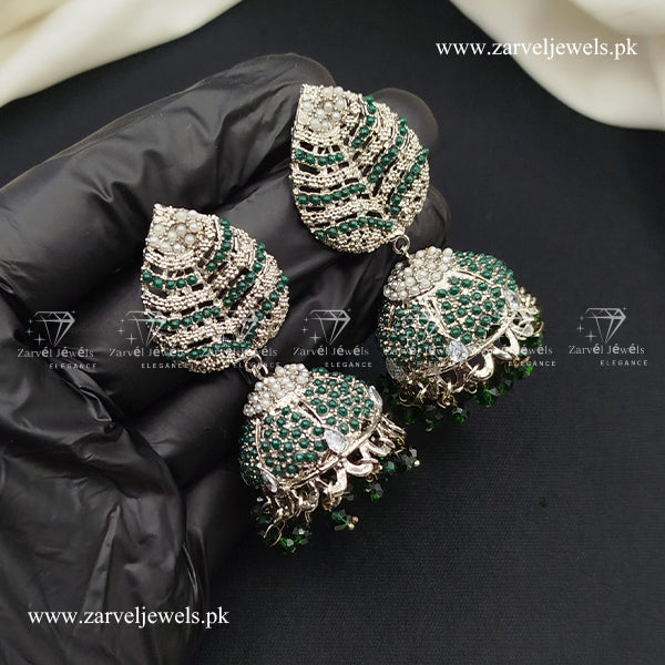 Leave style jhumki