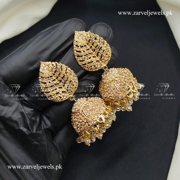 Leave style jhumki