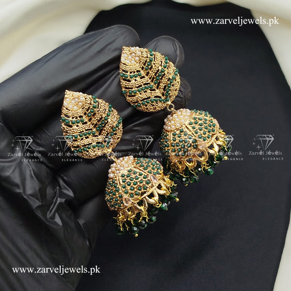 Leave style jhumki
