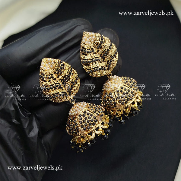 Leave style jhumki