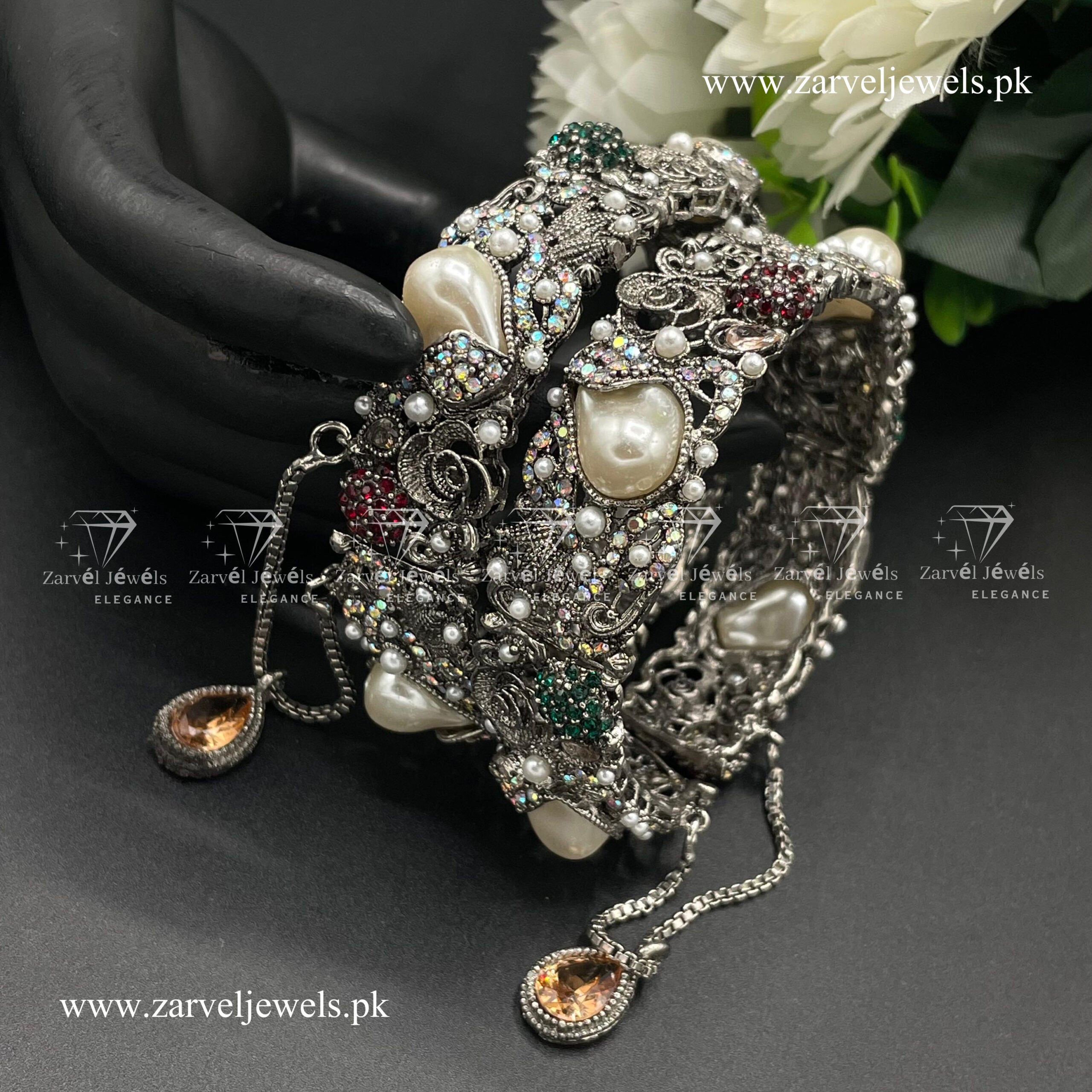 Oxides Pearl Bangles