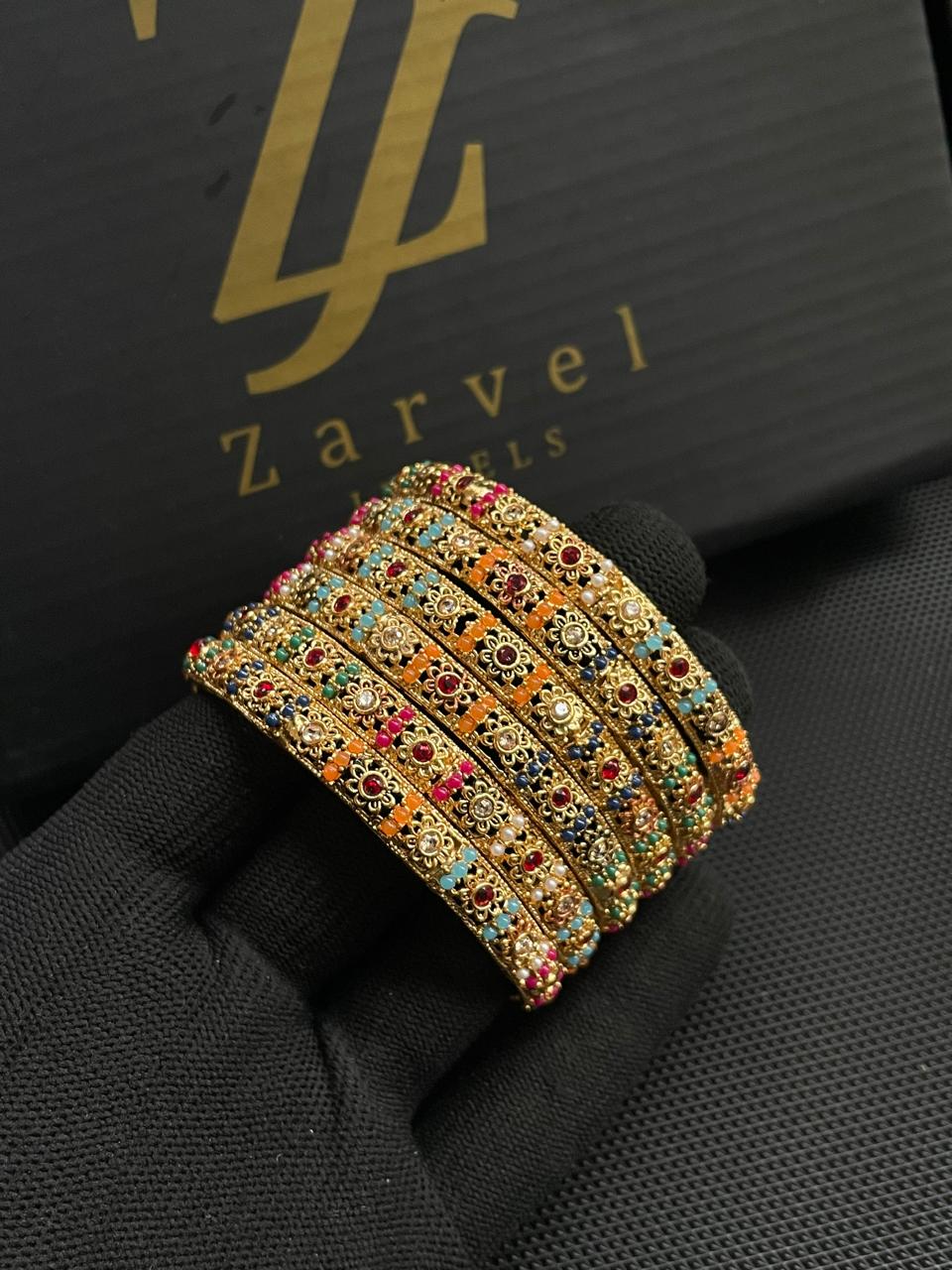 Zircon work Bangle set