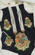 Noratan heavy dholna set with heavy airings tika