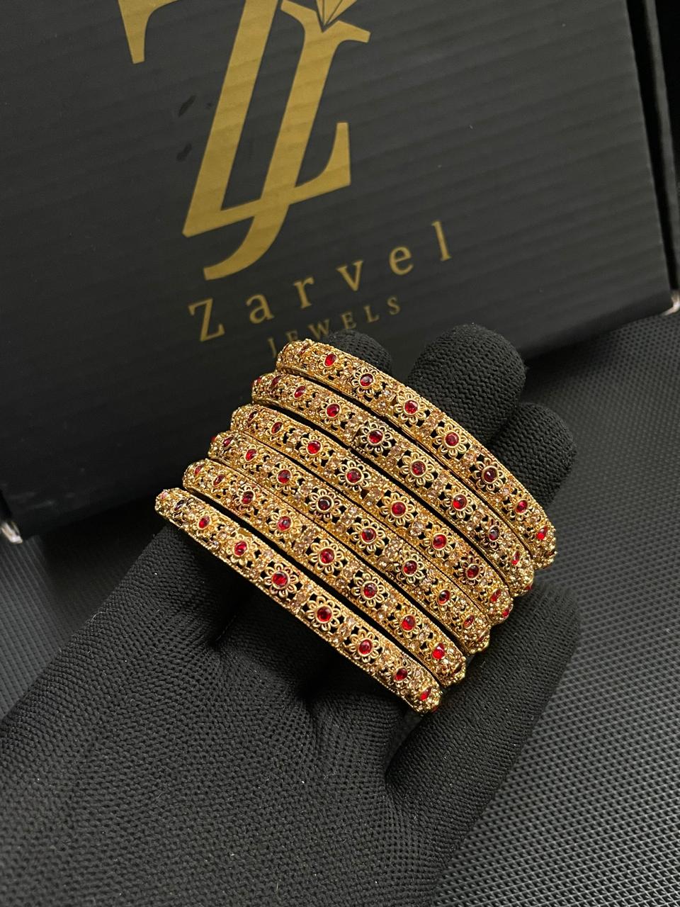 Zircon work Bangle set