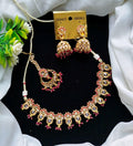Reverse AD zircon Necklace set