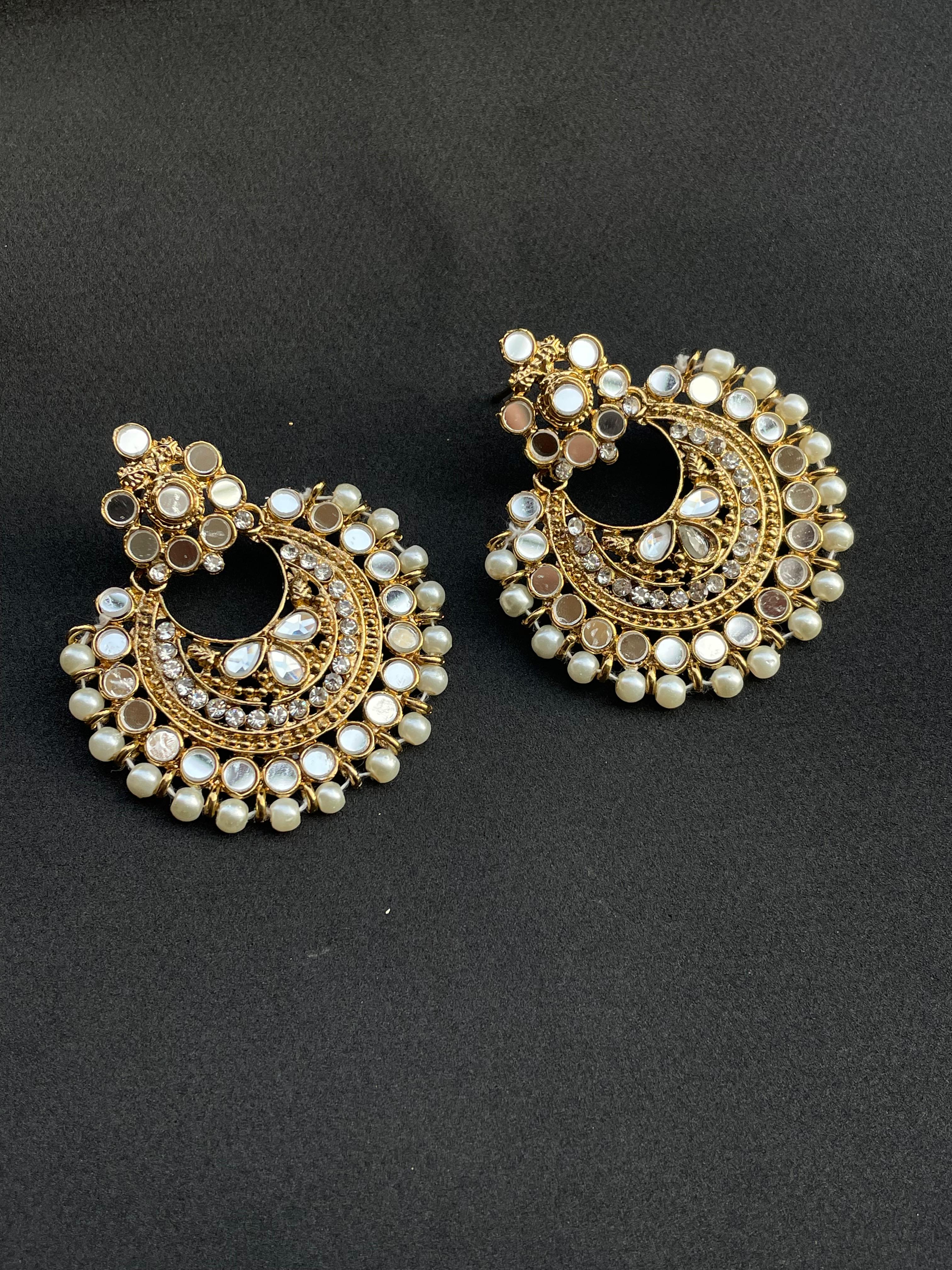 Kundan Rose Earring