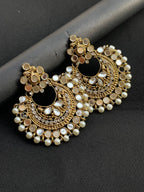 Kundan Rose Earring