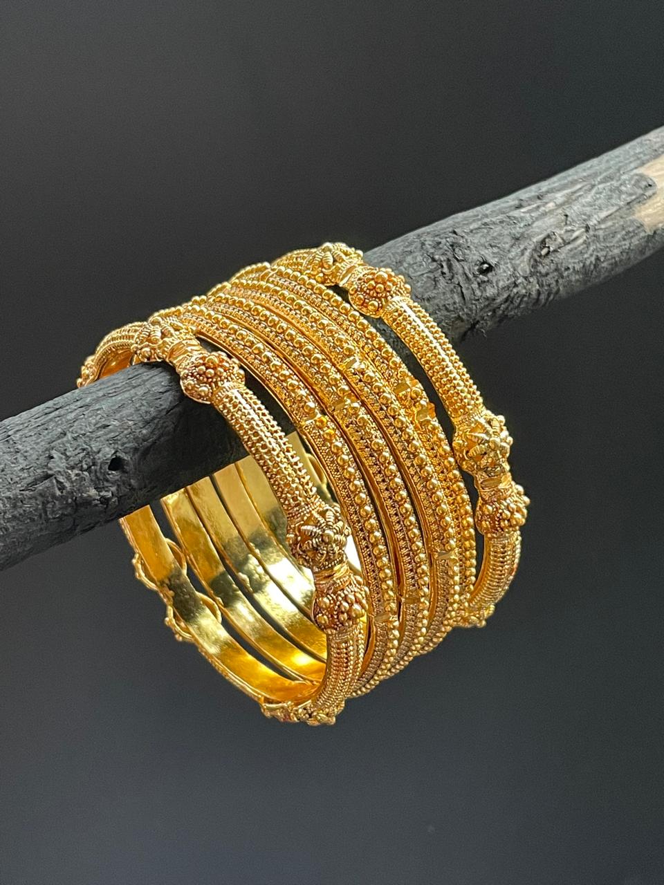 Nayab Gold bangles set