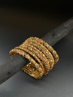Designer Antique Gold Bangles set