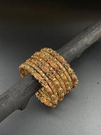 Designer Antique Gold Bangles set