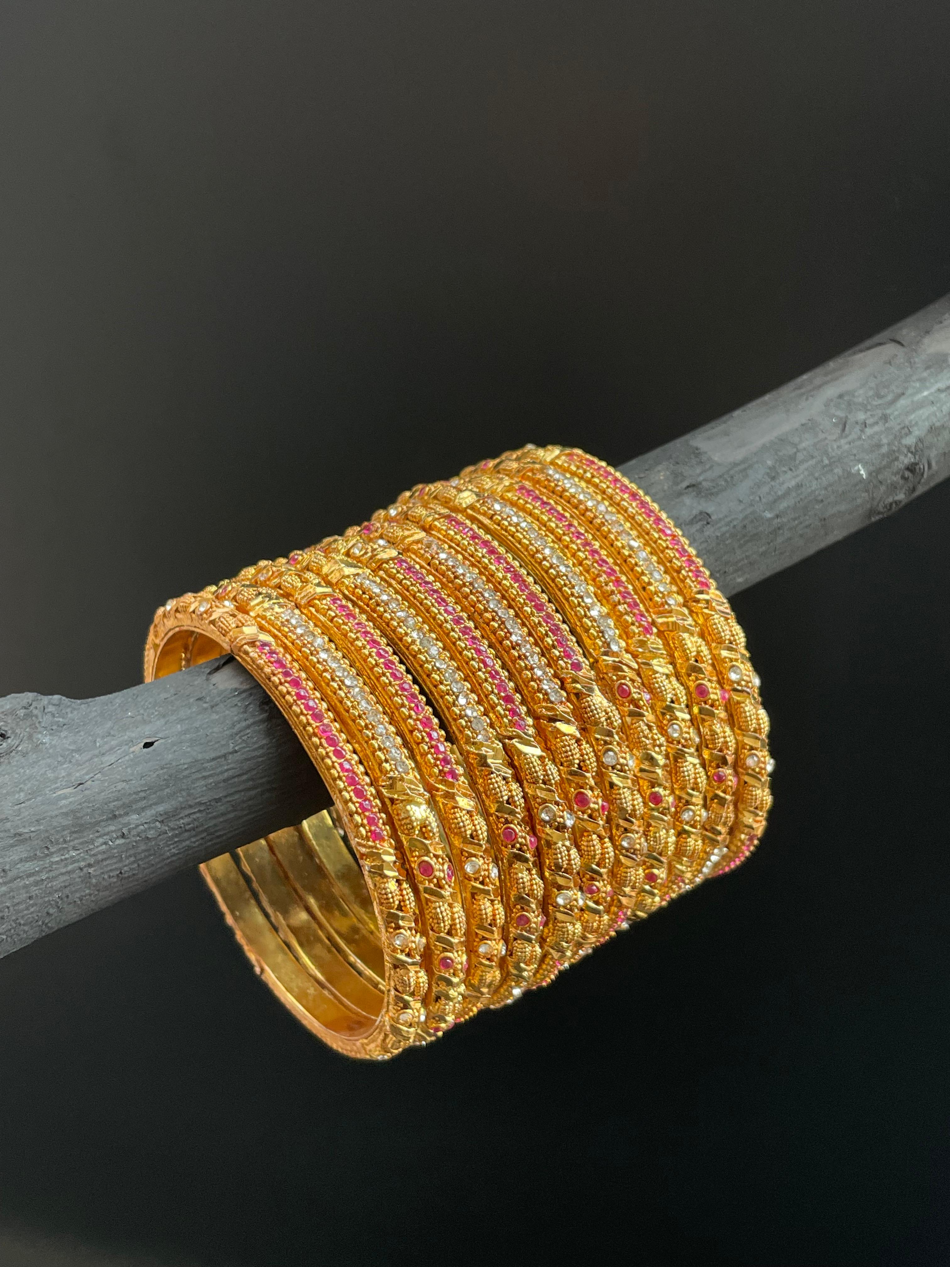 GoldLock Bangles set