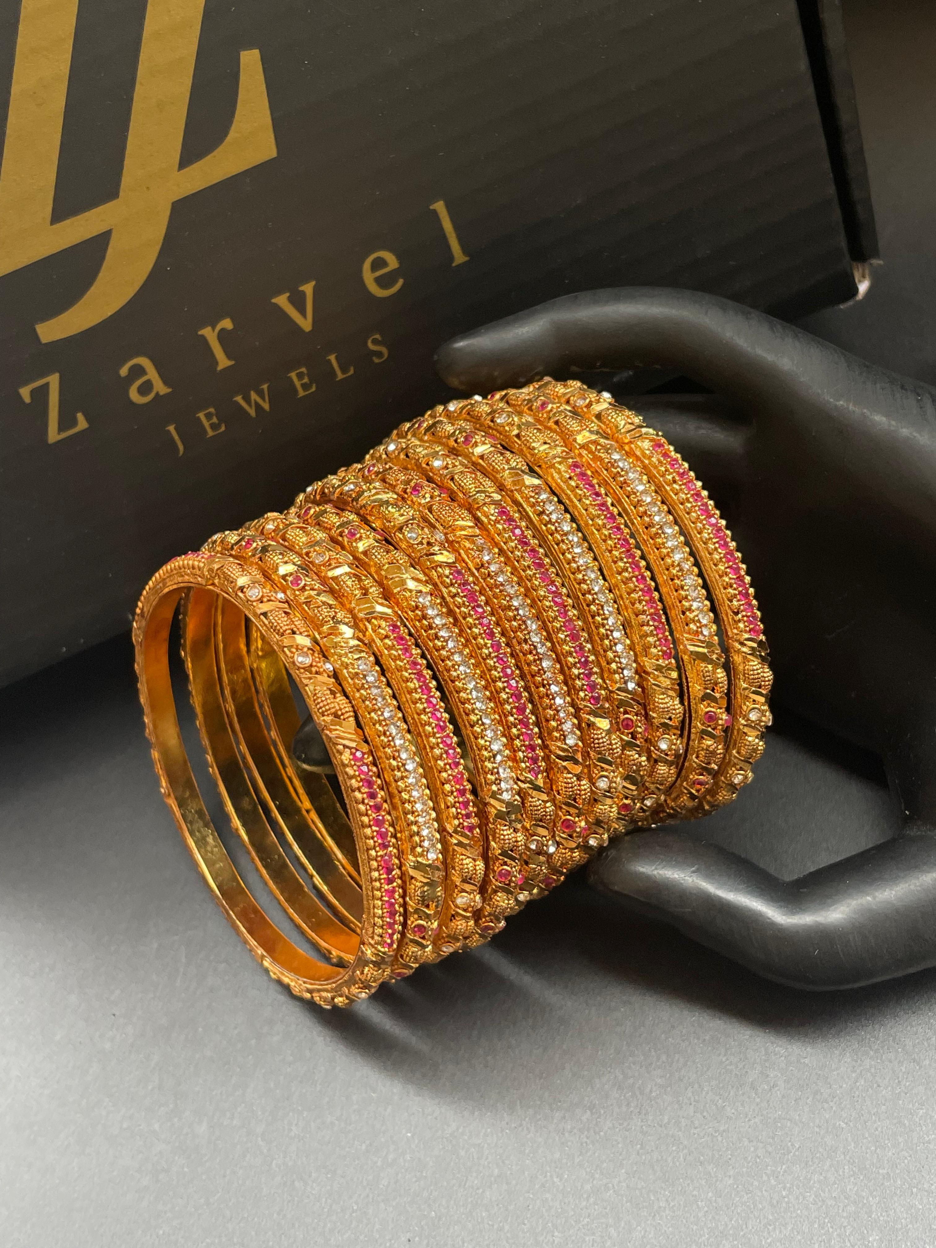 GoldLock Bangles set