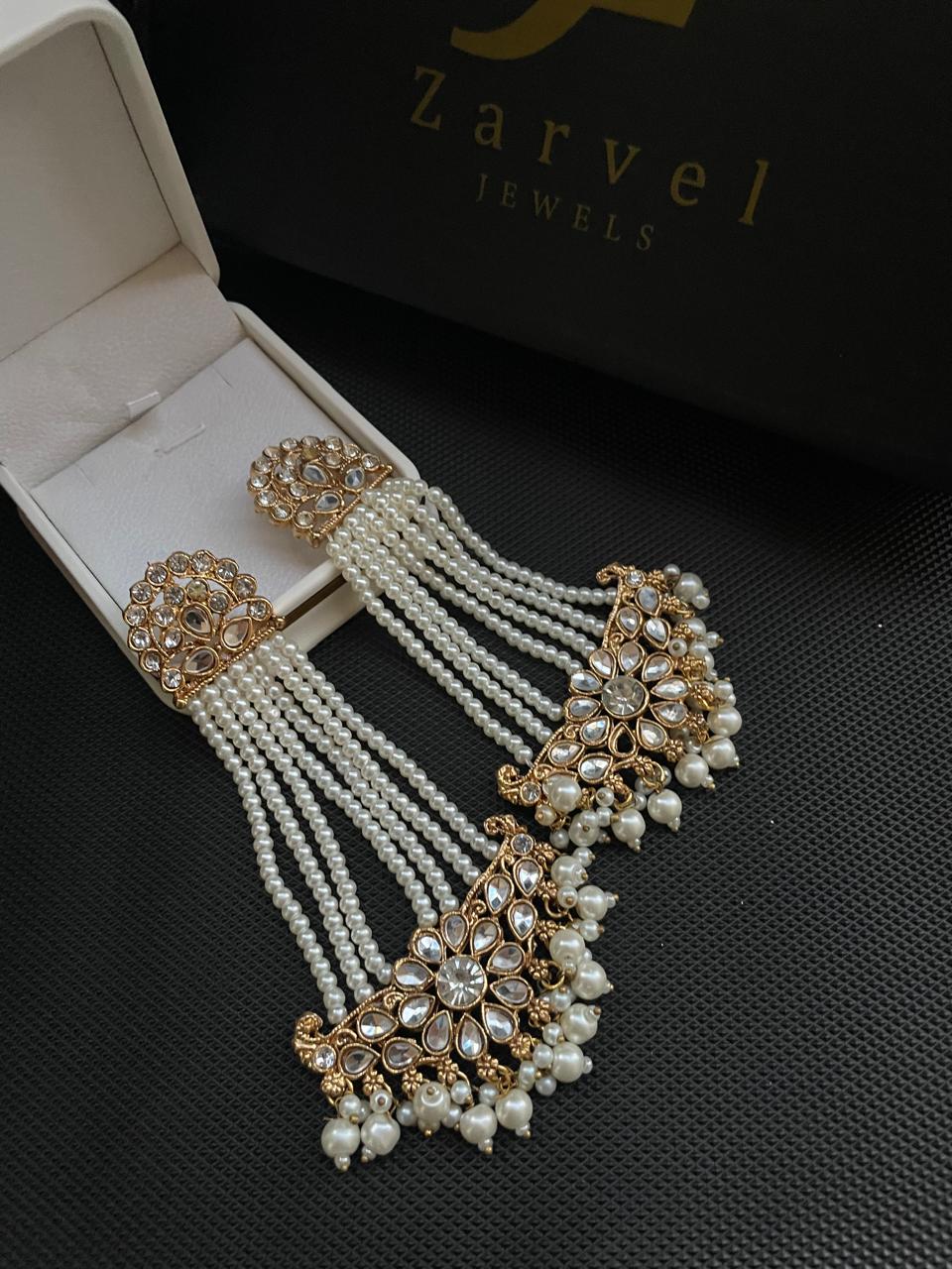 Kundan Long Earrings