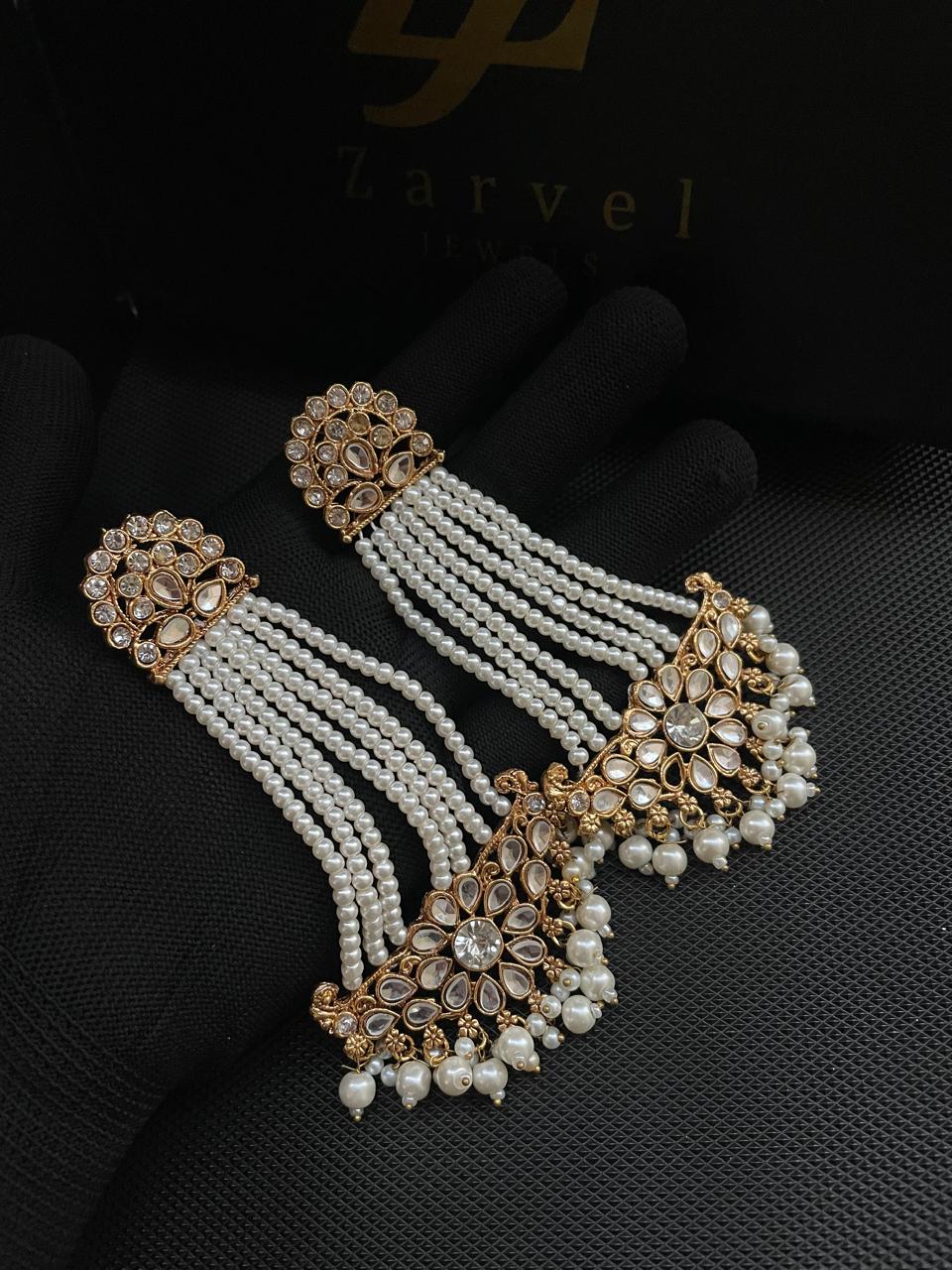 Kundan Long Earrings