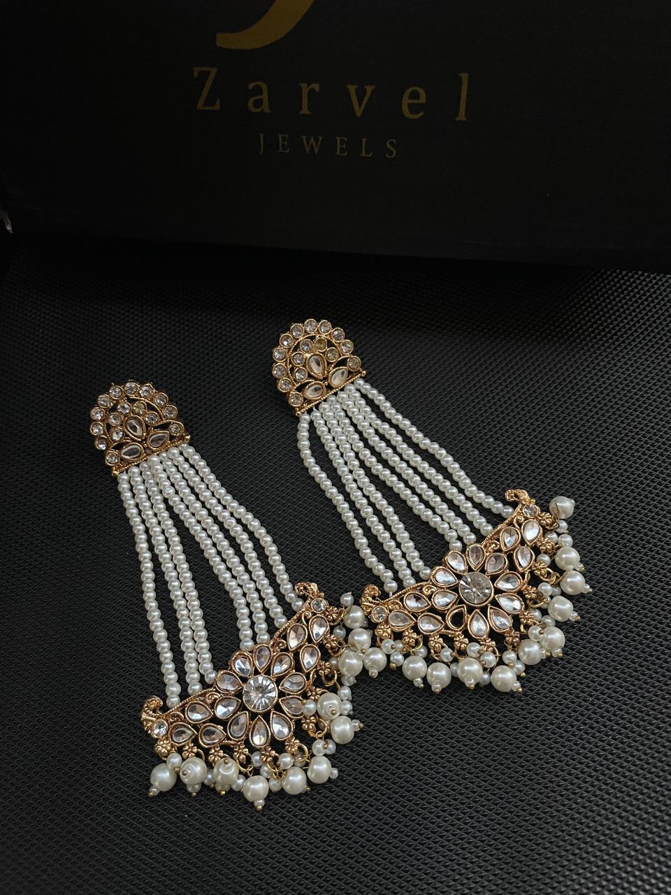 Kundan Long Earrings