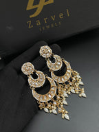 Kundan Long Earrings