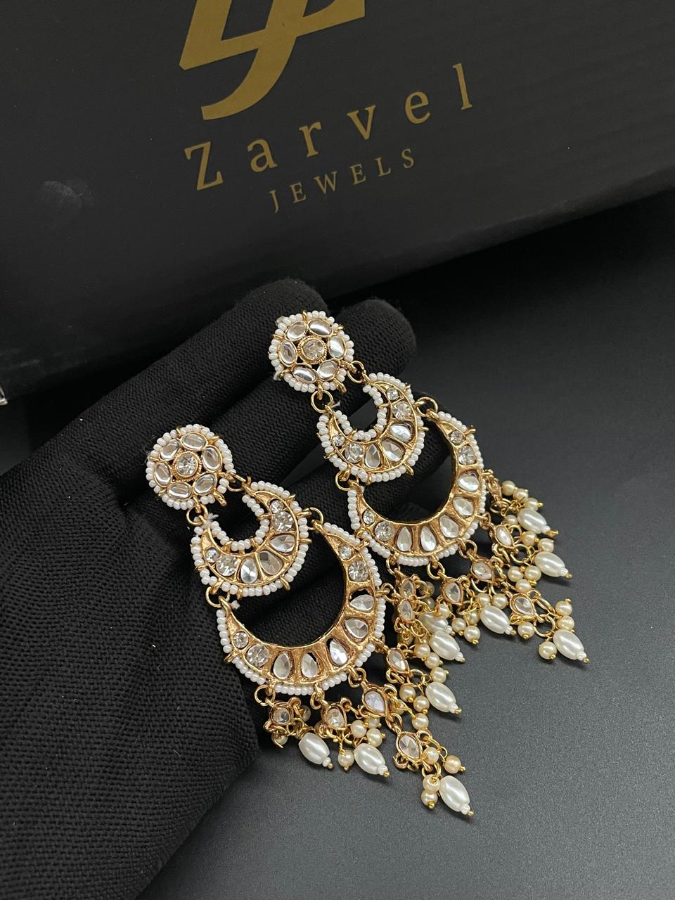Kundan Long Earrings