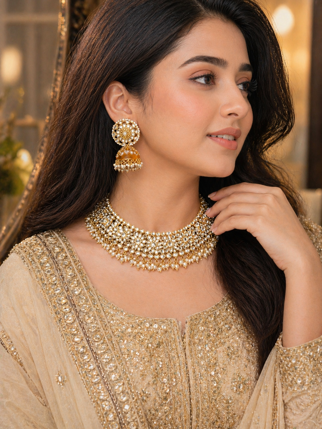 Kundan Majesty Choker set