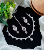 Asteria zircon Necklace set
