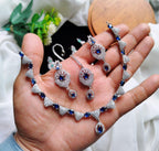 Asteria zircon Necklace set
