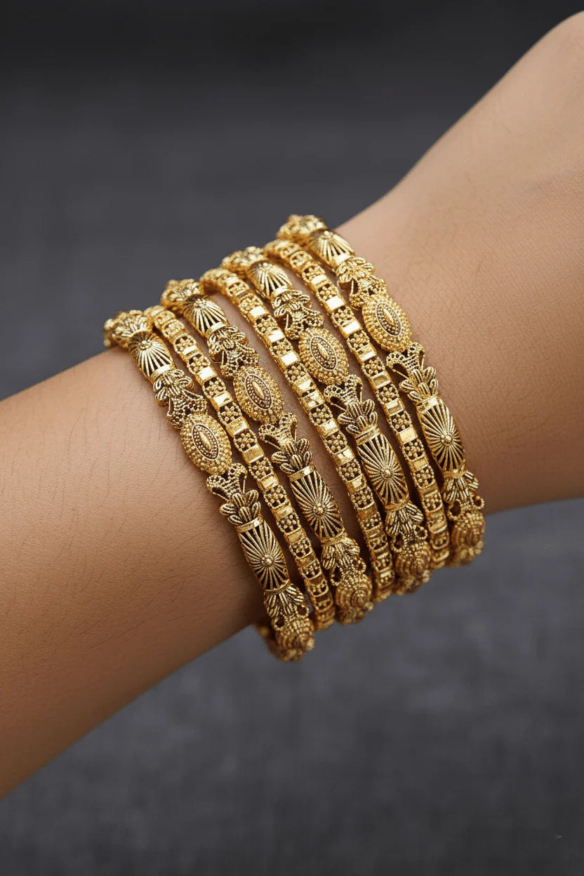Designer Antique Gold Bangles