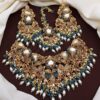 Turkish Bridal Set with Earrings & Tikka