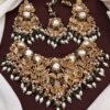 Turkish Bridal Set with Earrings & Tikka