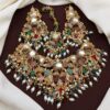 Turkish Bridal Set with Earrings & Tikka
